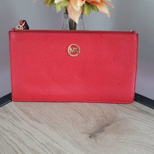 MICHAEL KORS red wristlet